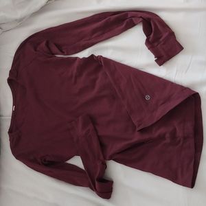 Lululemon maroon long sleeve top